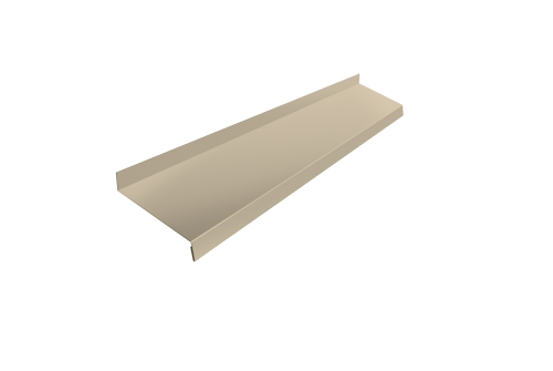 Отлив простой 150 0,45 PE с пленкой RAL 1015 светлая слоновая кость (2м)