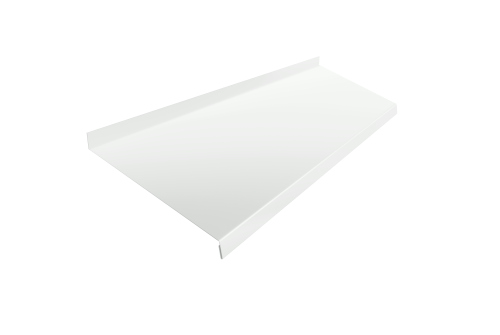 Отлив простой 250 0,45 PE с пленкой RAL 9003 сигнальный белый (2м)