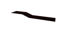 Планка крепежная фальц GL 0,5 Satin с пленкой RR 32 темно-коричневый