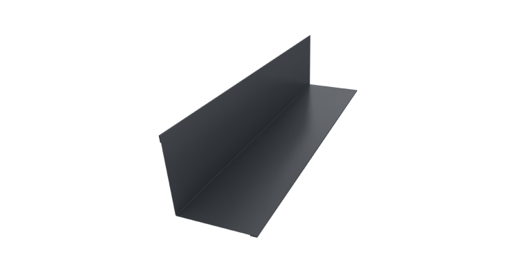 Угол внутренний 110х110 0,45 PE с пленкой RAL 7024 мокрый асфальт (2м)