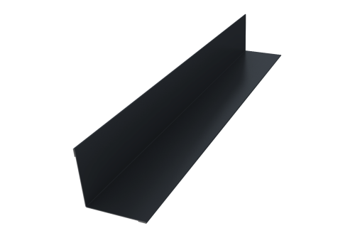 Угол внутренний 50х50 0,45 PE с пленкой RAL 7024 мокрый асфальт (3м)