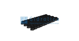 Решетка газонная Gidrolica Eco Standart РГ-70.40.3,2 - пластиковая черная, арт. 608