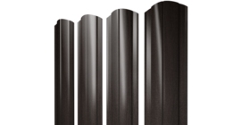 Штакетник Круглый фигурный 0,45 Print Elite Coffee Wood TwinColor