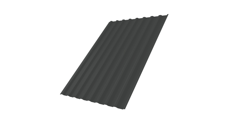 Профнастил С20В 0,5 Satin RAL 7016 антрацитово-серый