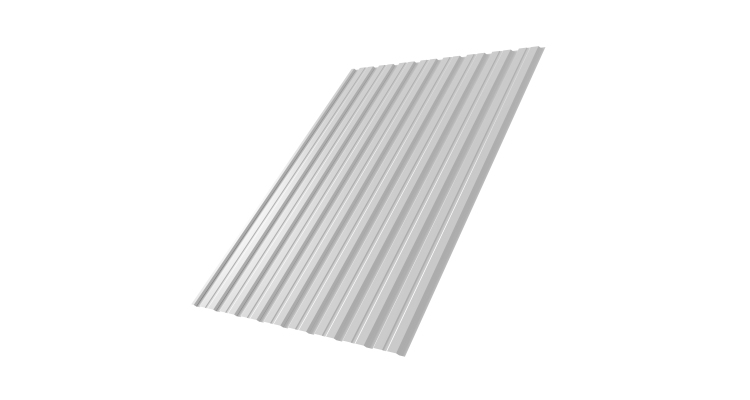 Профнастил С10В 0.45 PE с пленкой RAL 9003 сигнальный белый
