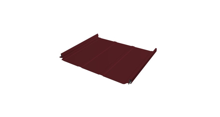 Кликфальц Pro Line Grand Line 0,45 Drap с пленкой на замках RAL 3005 красное вино