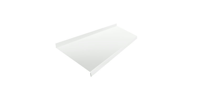 Отлив простой 200 0,45 Drap с пленкой RAL 9003 сигнальный белый (2м)