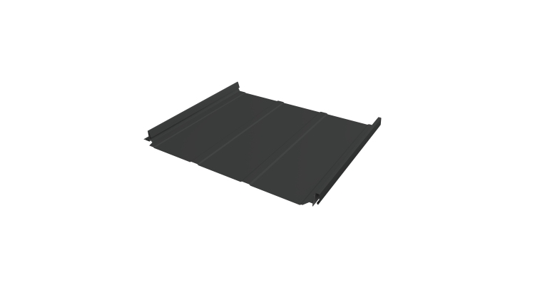 Кликфальц Pro Line Grand Line 0,45 Drap TX с пленкой на замках RAL 7016 антрацитово-серый