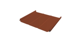 Кликфальц Pro Line Grand Line 0,45 Drap TX с пленкой на замках RAL 8004 терракота