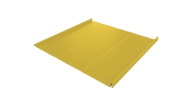 Фальц двойной стоячий Line Grand Line 0,45 PE с пленкой на замках RAL 1018 цинково-желтый