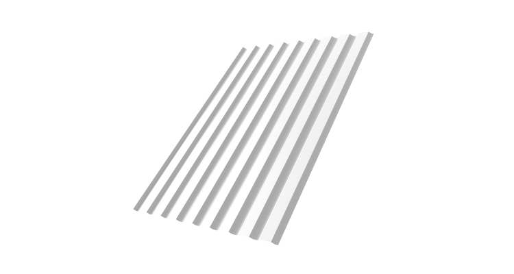 Профнастил С20А 0.4 PE RAL 9003 сигнальный белый