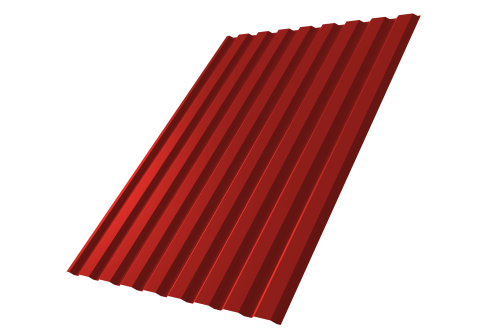 Профнастил С20А 0.5 Satin RAL 3011 коричнево-красный