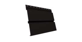 Квадро брус 3D 0.5 Drap с пленкой RAL 9005 черный