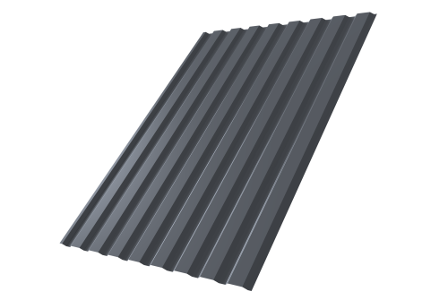 Профнастил С20A 0,45 Drap TwinColor RAL 7024 мокрый асфальт