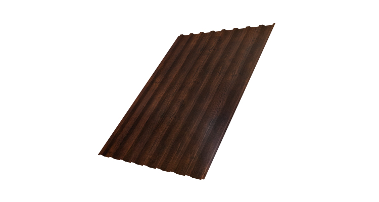 Профнастил С20B 0,45 Print-Double Premium Cherry Wood Dark F