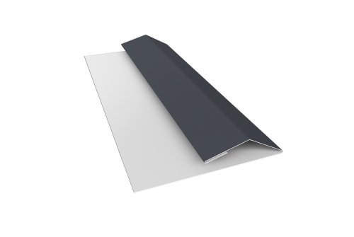 Планка финишная Блок-хаус new 0,5 Drap TX RAL 7024 мокрый асфальт (3м)