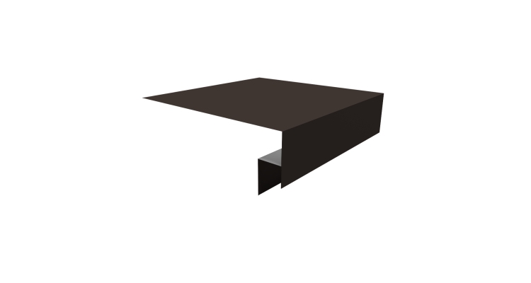 Планка околооконная сложная Блок-хаус new 200х50х27 0,5 Drap RR 32 темно-коричневый (2м)