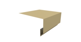 Планка околооконная сложная Блок-хаус new 200х75х27 0,45 PE с пленкой RAL 1014 слоновая кость (3м)