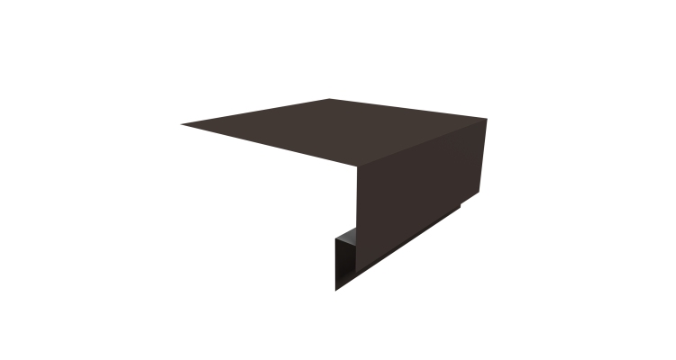 Планка околооконная сложная Блок-хаус new 200х75х27 0,5 Drap TX RR 32 темно-коричневый (3м)