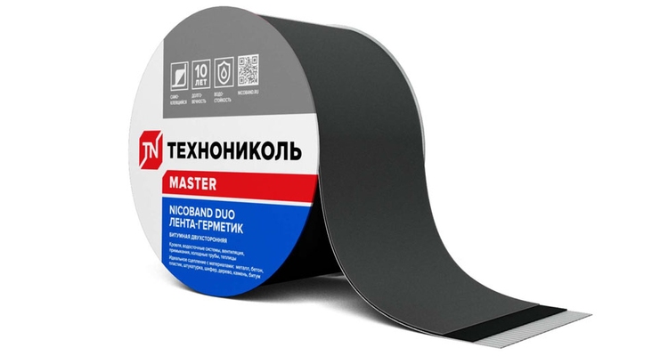 Лента герметизирующая Технониколь Nicoband Duo двухсторонний 3мх10см