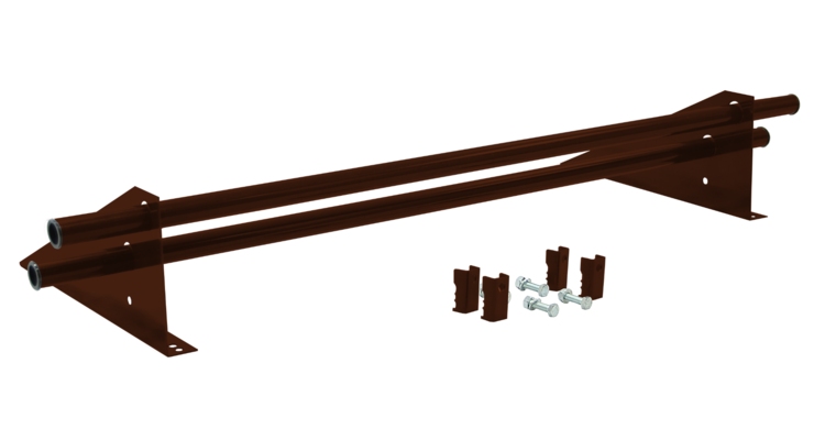 Снегозадержатель трубчатый для фальцевой кровли Optima RAL 3009 1м