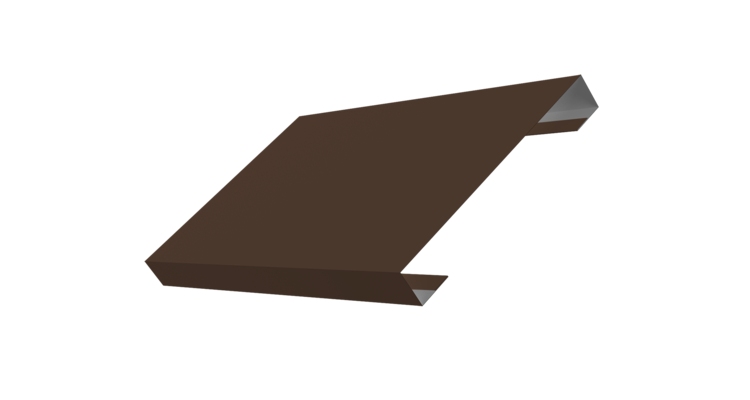 Ламель лицевая 150 забора жалюзи Texas 0.45 PE с пленкой RAL 8017 шоколад