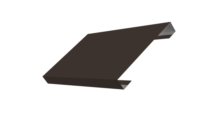 Ламель лицевая 150 забора жалюзи Texas 0.5 Drap TX RR 32 темно-коричневый