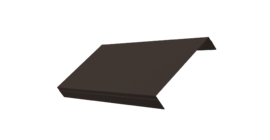 Ламель лицевая 150 забора жалюзи Texas 0.5 Velur X с пленкой RR 32 темно-коричневый