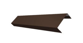 Ламель лицевая 50 забора жалюзи Texas 0.5 Rooftop Бархат с пленкой RAL 8017 шоколад