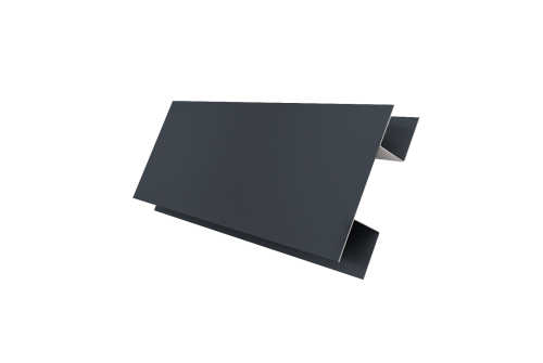 Планка H-образная Экобрус 0,5 Satin Matt RAL 7024 мокрый асфальт (2м)