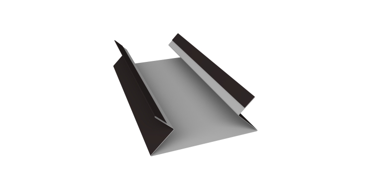 Планка угла внутреннего составная верхняя 0,5 Satin Matt RAL 9005 черный (3м)