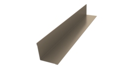 Угол внутренний 50х50 0,5 Satin с пленкой RAL 1015 светлая слоновая кость (3м)