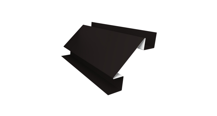 Угол внутренний сложный 75мм 0,45 Drap TR RAL 9005 черный (2м)