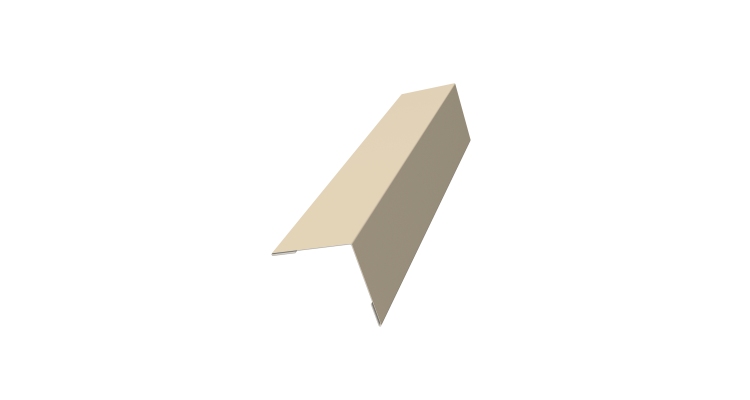 Угол внешний 50х50 0,45 PE с пленкой RAL 1015 светлая слоновая кость (2м)