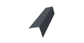 Угол внешний 50х50 0,45 Drap TX RAL 7024 мокрый асфальт (2м)