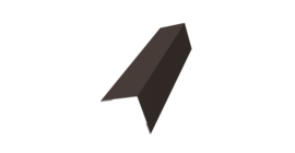 Угол внешний 50х50 0,5 Satin с пленкой RR 32 темно-коричневый (3м)