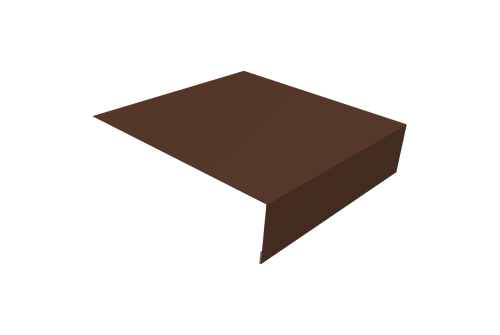 Планка околооконная простая 200х50 0,45 Drap TX RAL 8017 шоколад (3м)