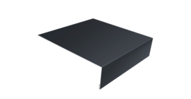 Планка лобовая/околооконная простая 190х50 0,45 Drap TR RAL 7024 мокрый асфальт (3м)