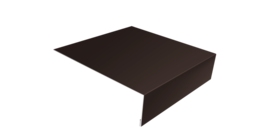 Планка лобовая/околооконная простая 190х50 0,5 Satin с пленкой RR 32 темно-коричневый (3м)