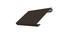 Ламель лицевая 150 забора жалюзи Texas стартовая/финишная для калиток и ворот 0,5 Atlas X с пленкой RR 32 темно-коричневый