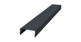 Крышка 30х15 жалюзи Texas 0,5 Satin RAL 7024 мокрый асфальт (2,5м)