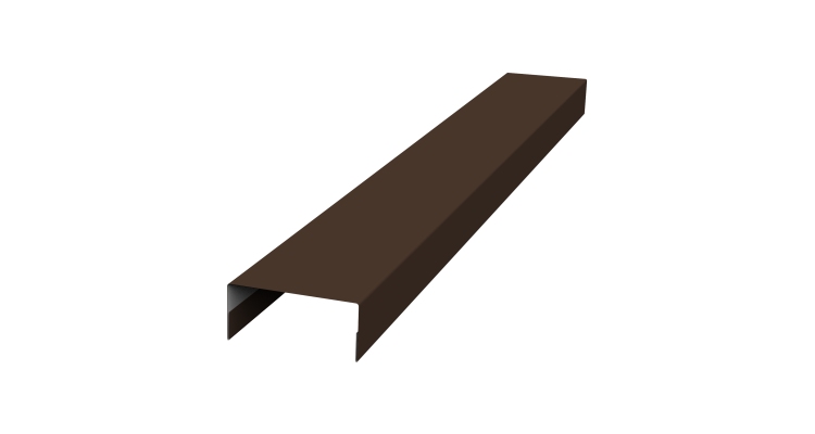 Крышка 30х15 жалюзи Texas 0,5 Drap RAL 8017 шоколад (2м)