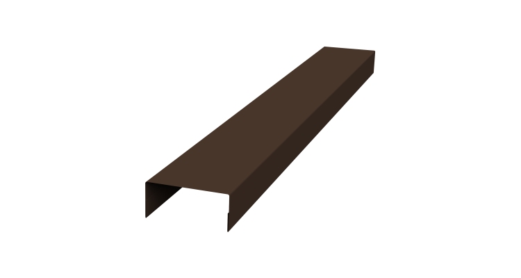 Крышка 45х20 жалюзи Texas 0,45 Drap RAL 8017 шоколад (3м)