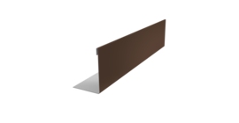 Нащельник 125 Texas 25х35 0,5 Drap TX RAL 8017 шоколад (L1,5)