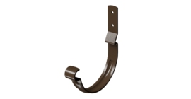 Карнизный крюк для желоба короткий Stal Premium, каштан