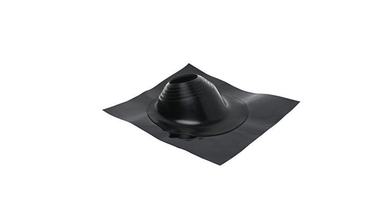 Проходной элемент MF угловой №3.1 (280-460мм) +240 силиконовый (металлический окрашенный фланец) черный