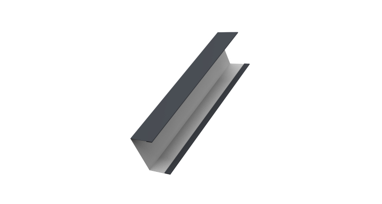 Крышка жалюзи Milan,Tokyo 0,5 Satin RAL 7024 мокрый асфальт (2м)