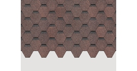 Гибкая черепица Docke Standard Сота, Коричневый